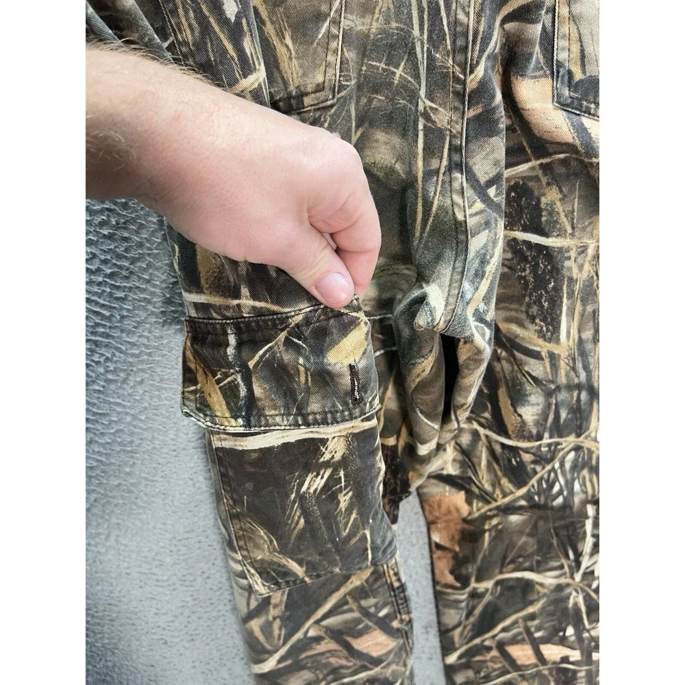 Vintage Ducks Unlimited Pants Mens 2XL XXL Camo Cargo Whitewater Advantage Max 4